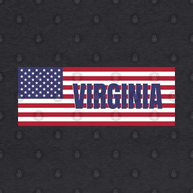 Virginia State in American Flag by aybe7elf